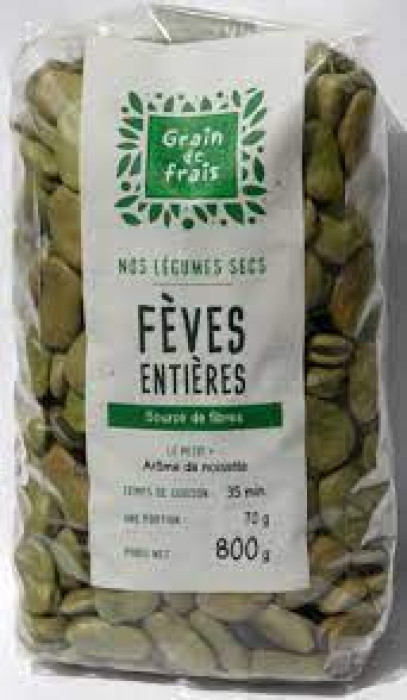 FEVES ENTIERES 800G 